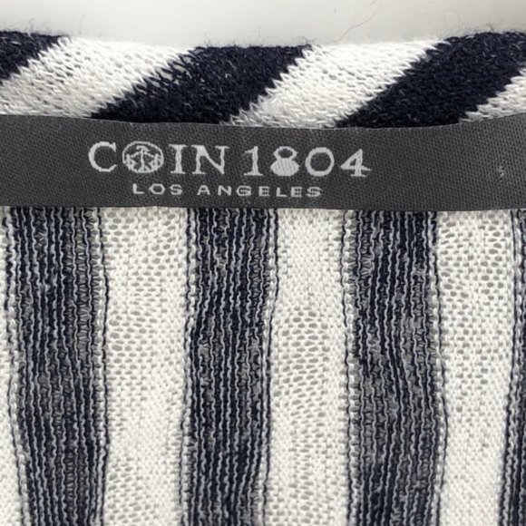 COIN 1804 Los Angeles Blue & White Striped Shirt - Size L - Picture 4 of 5